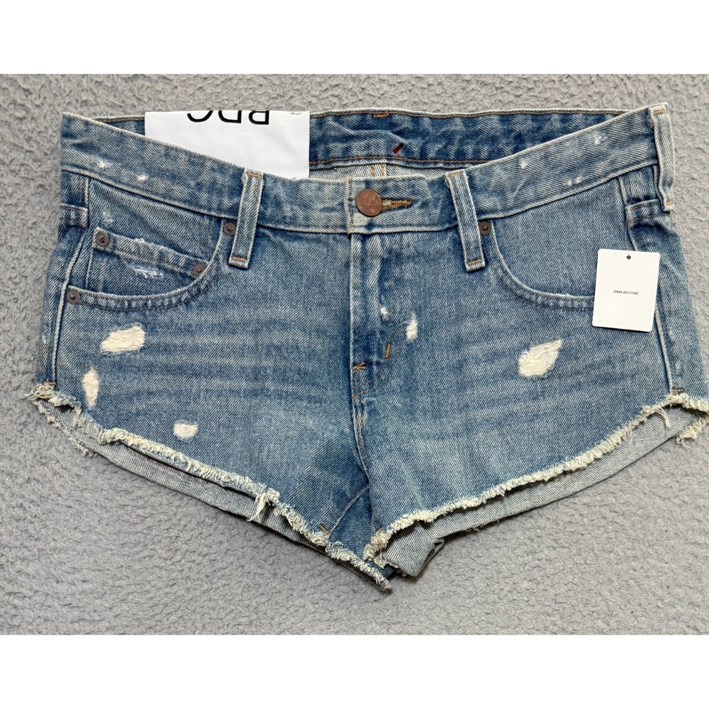 BDG Urban Outfitters Shorts Womens 27W Dolphin Low Rise Light Wash Denim NEW